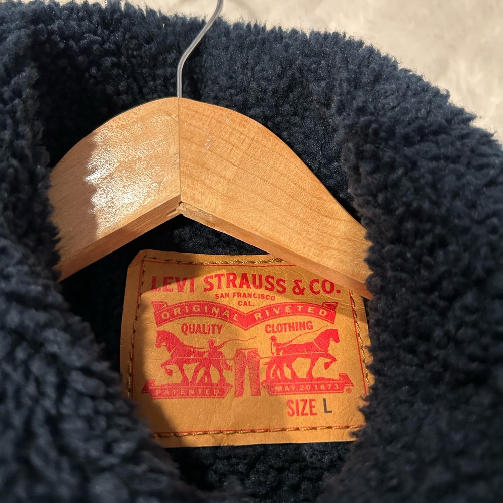 Levi's Charcoal Sherpa Jacket